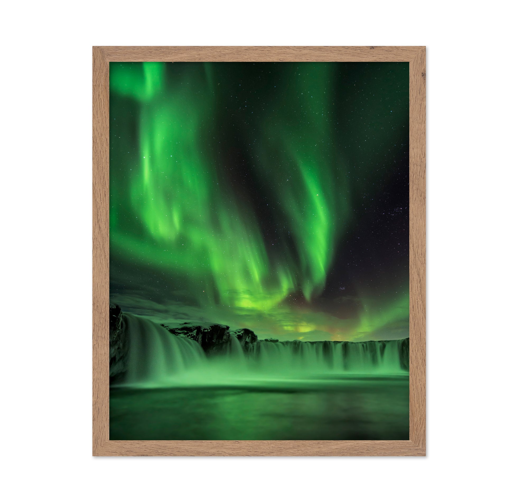 Northern Light On Godafoss