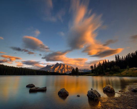 Two Jack Lake Sunset
