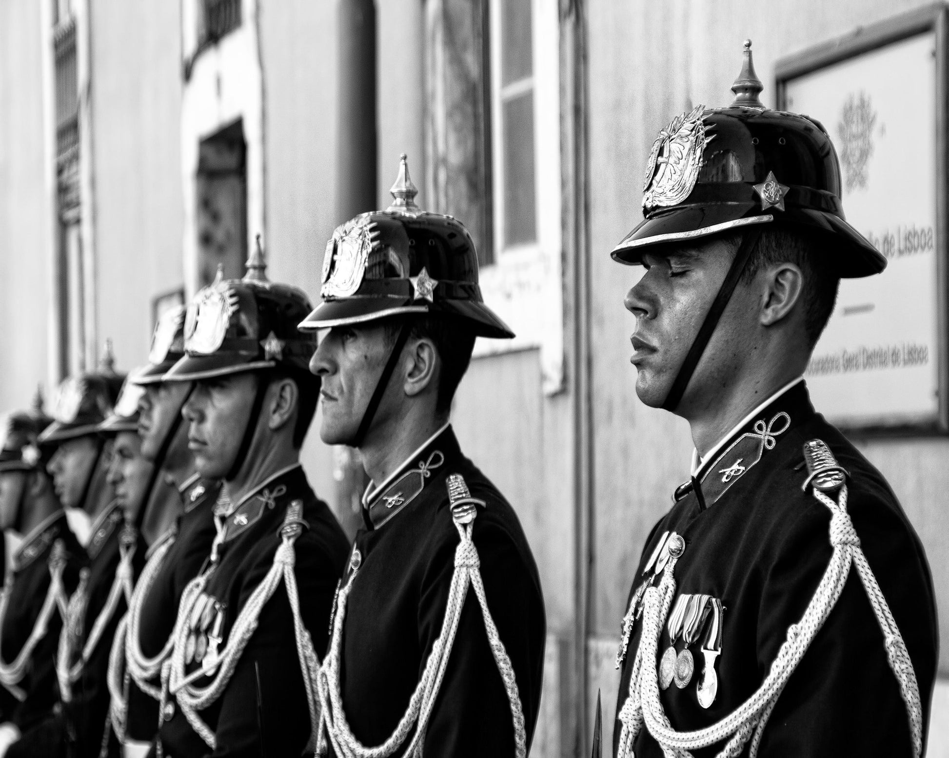 Dozing On Parade
