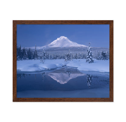 Snowy Mountain Reflection