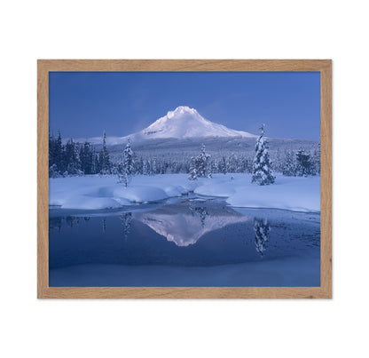Snowy Mountain Reflection