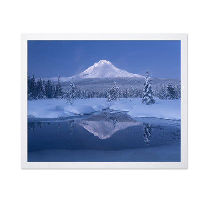 Snowy Mountain Reflection