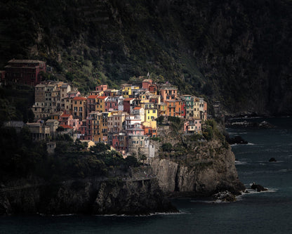 Spotlighted Manarola