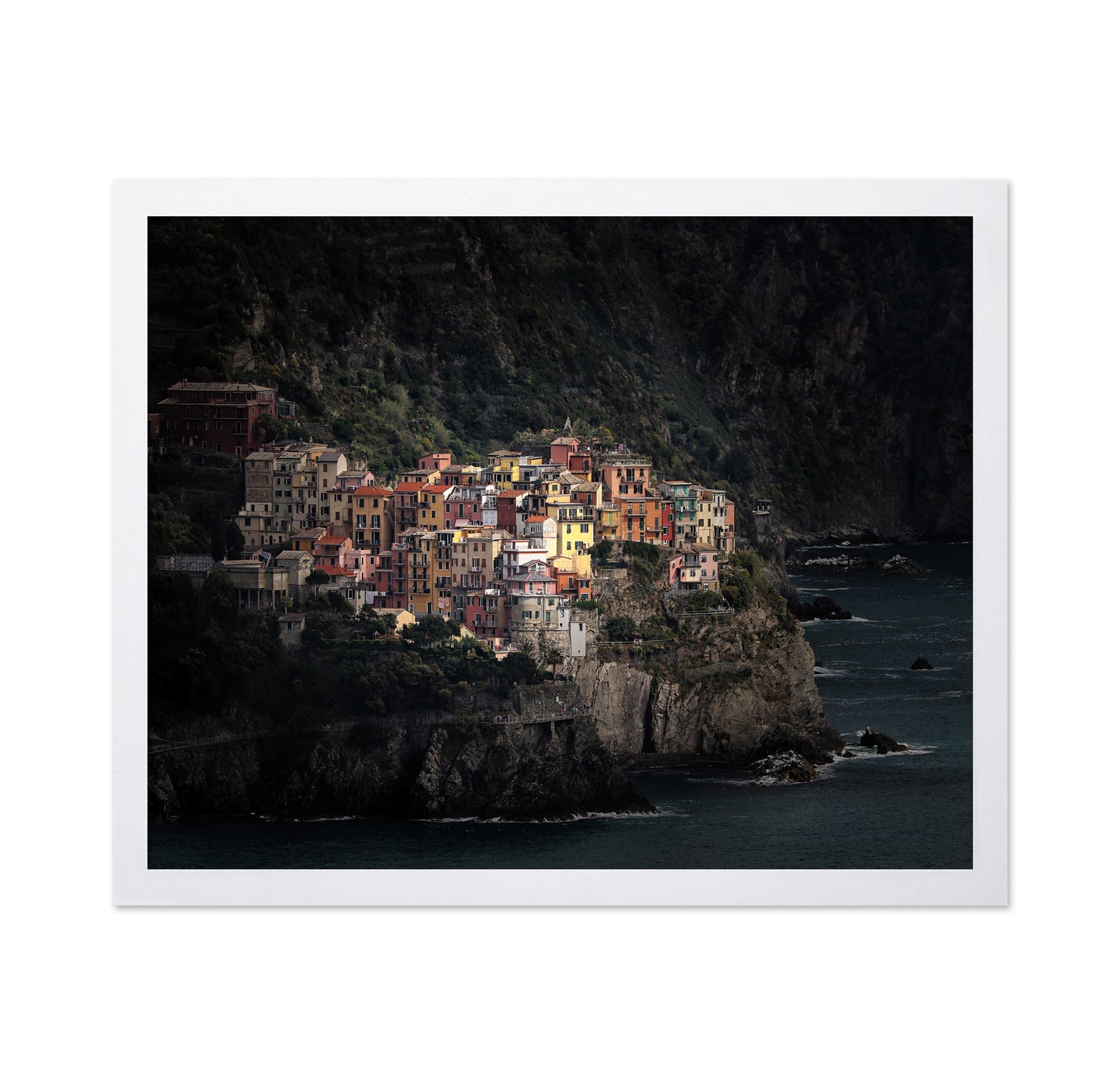 Spotlighted Manarola