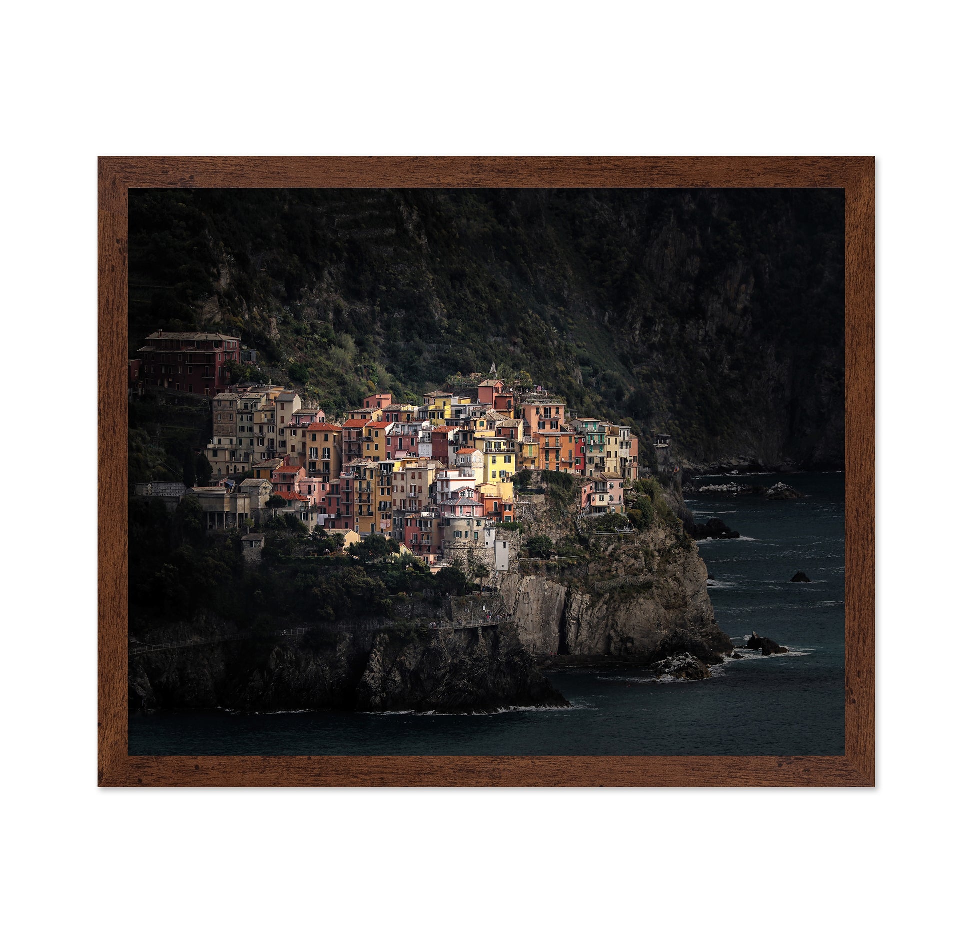 Spotlighted Manarola