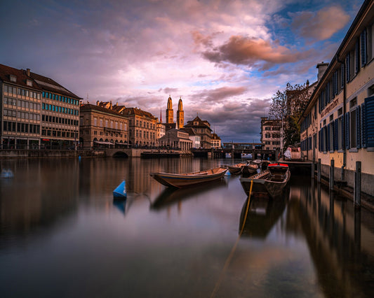 Sunset Over the Limmat