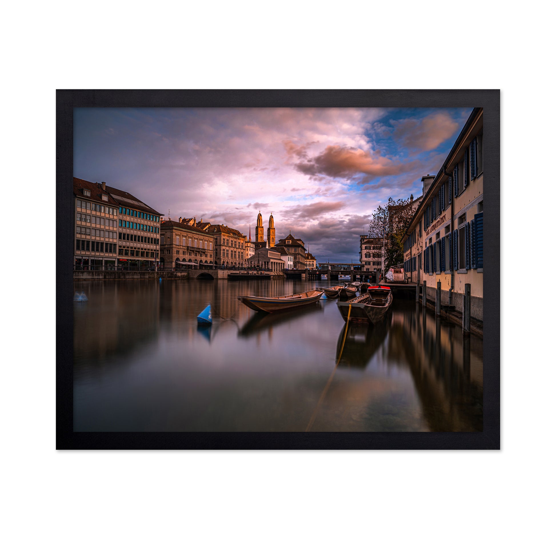 Sunset Over the Limmat
