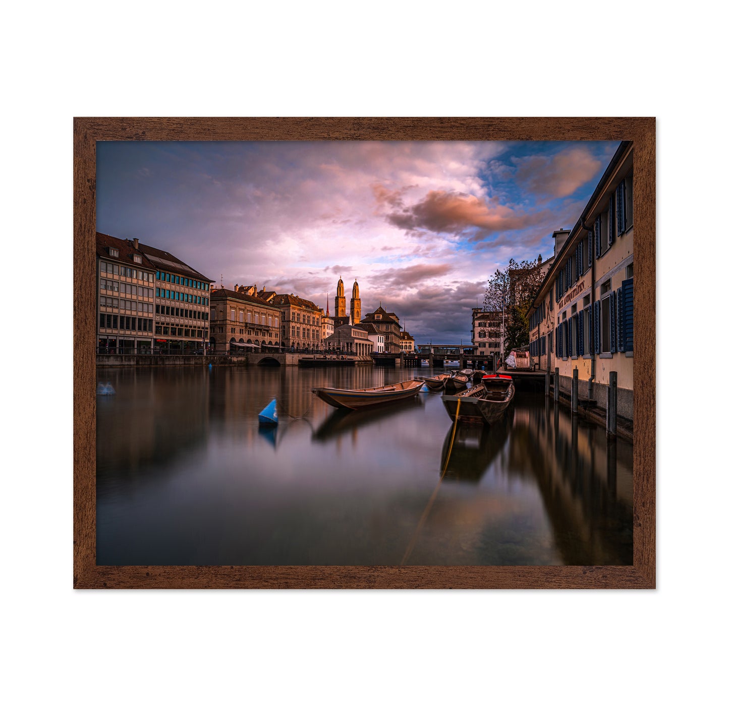Sunset Over the Limmat