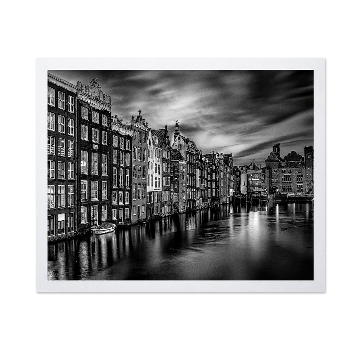Houses Along The Damrak Channel