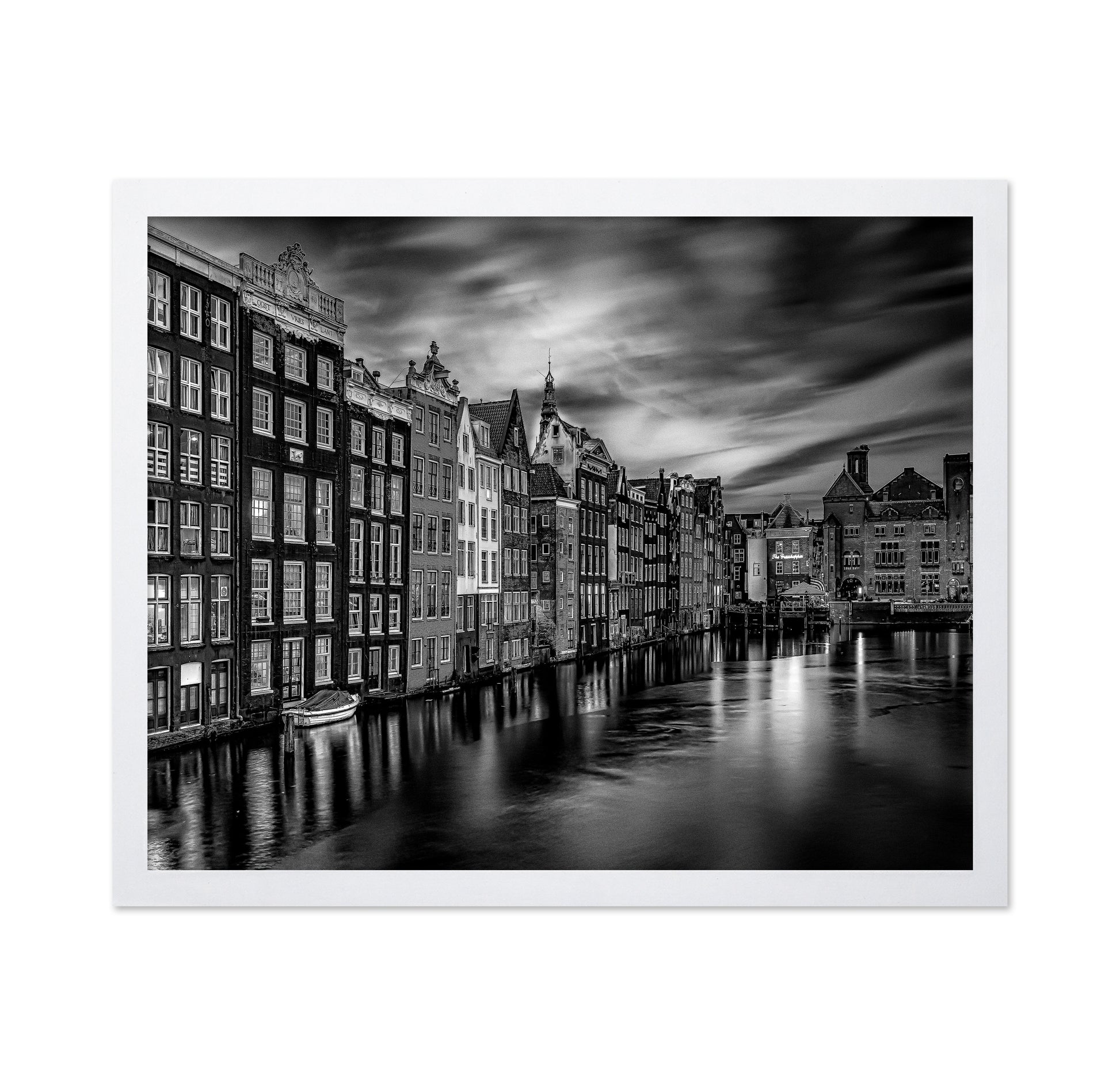 Houses Along The Damrak Channel