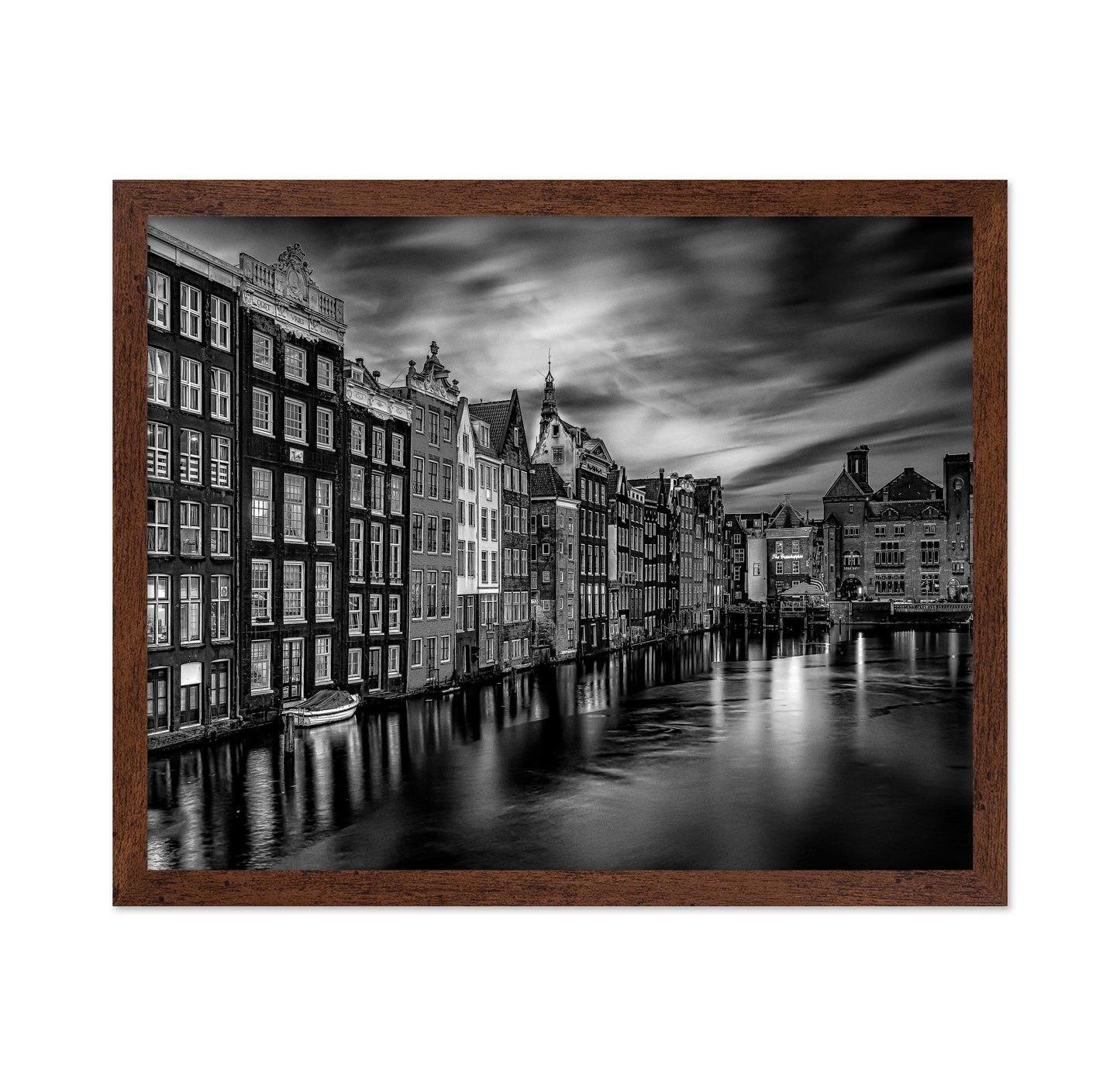 Houses Along The Damrak Channel