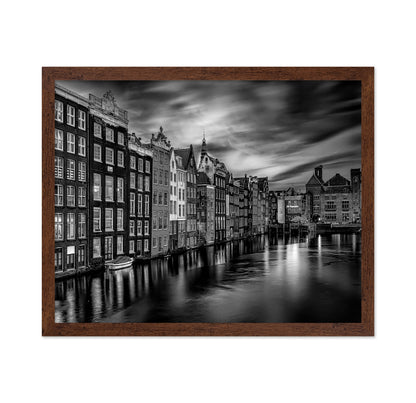 Houses Along The Damrak Channel