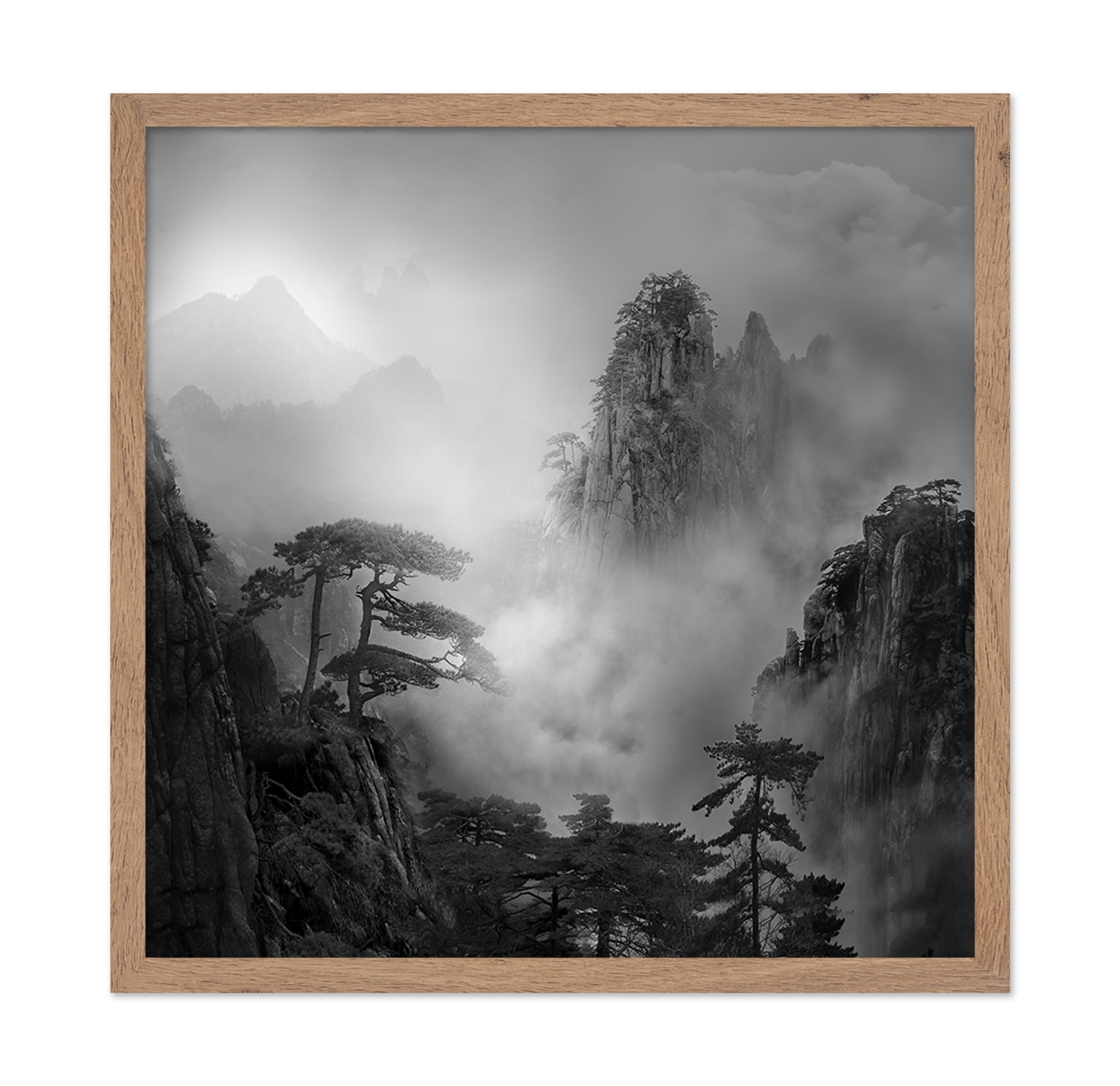 Huang Shan In The Fog