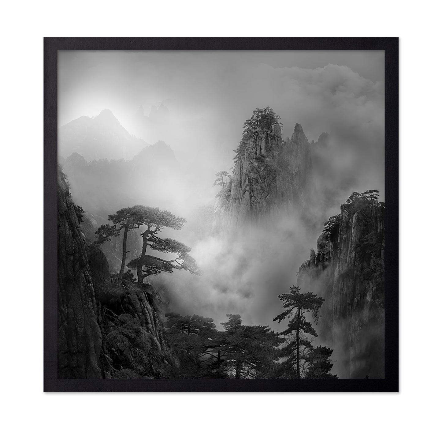 Huang Shan In The Fog