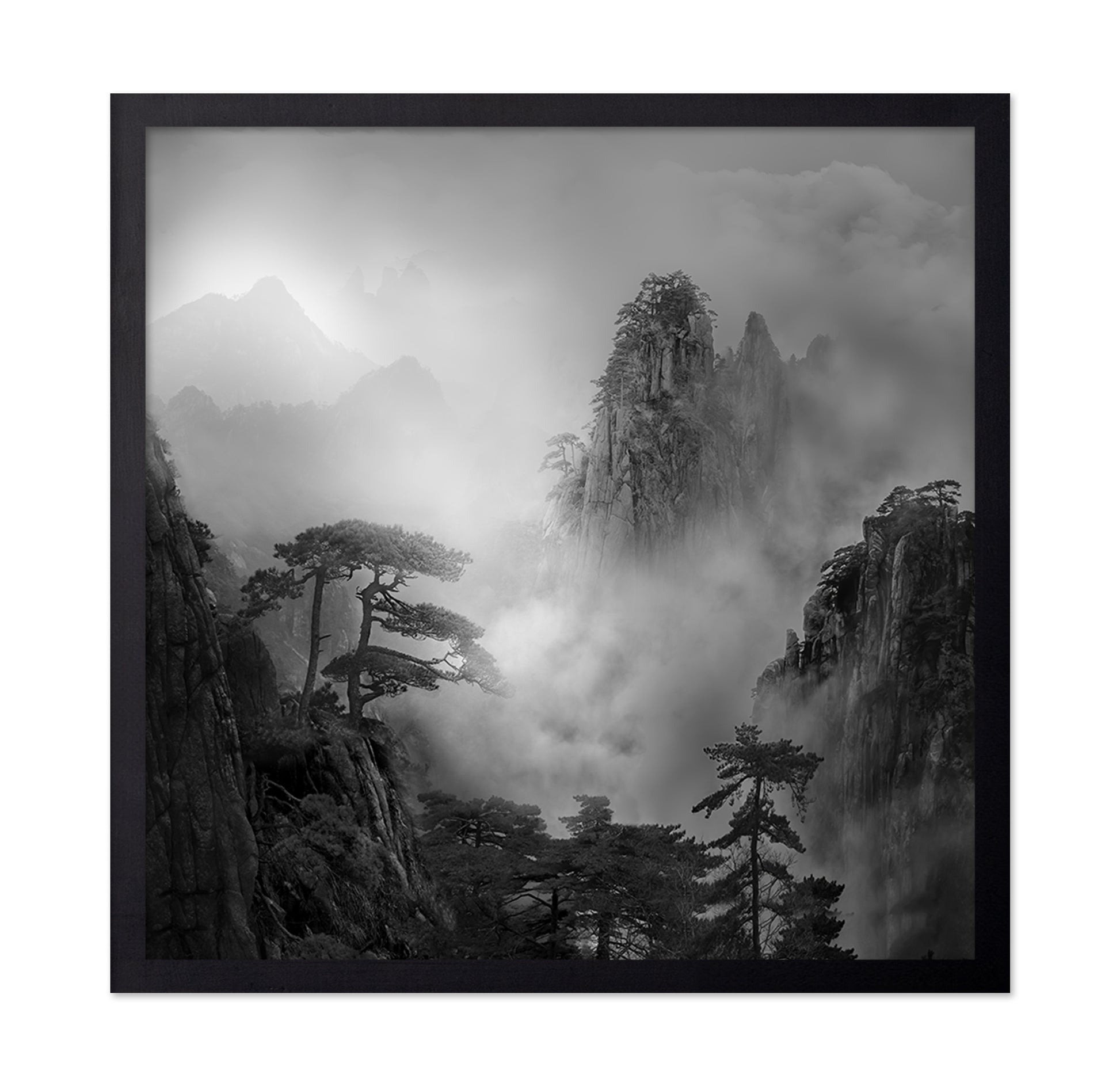 Huang Shan In The Fog