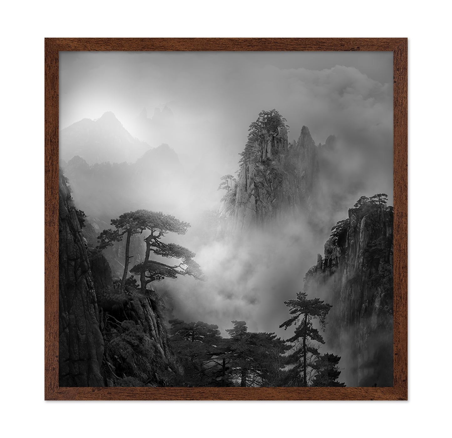 Huang Shan In The Fog