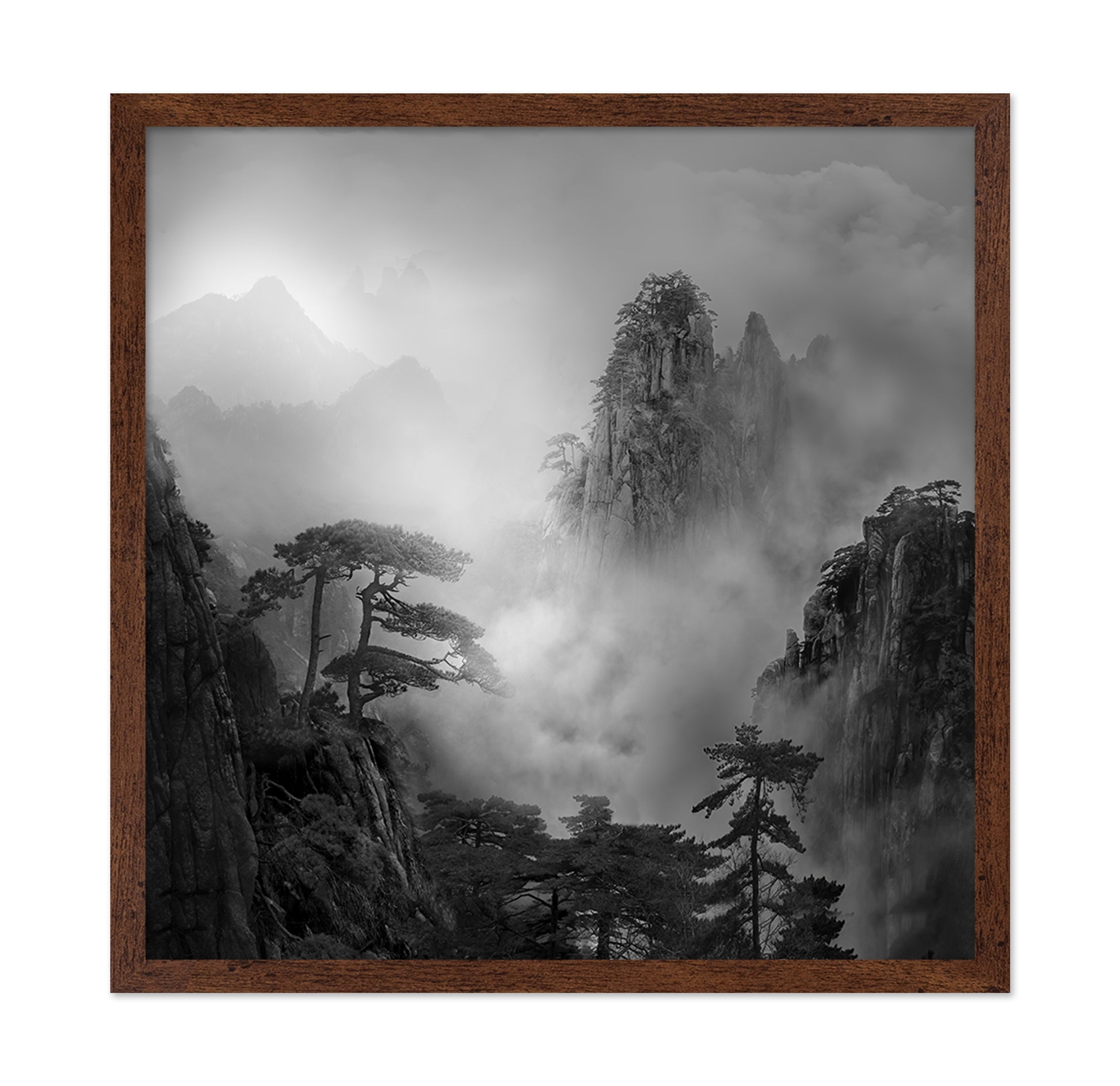 Huang Shan In The Fog