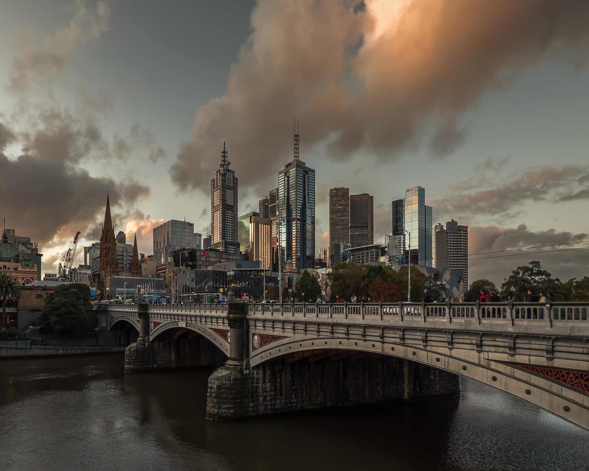 Cityscape At Dusk