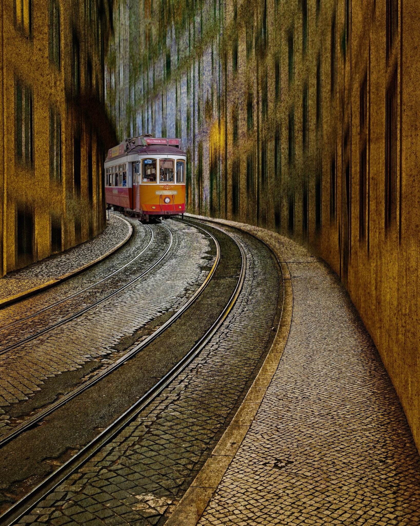 Railway With Tram