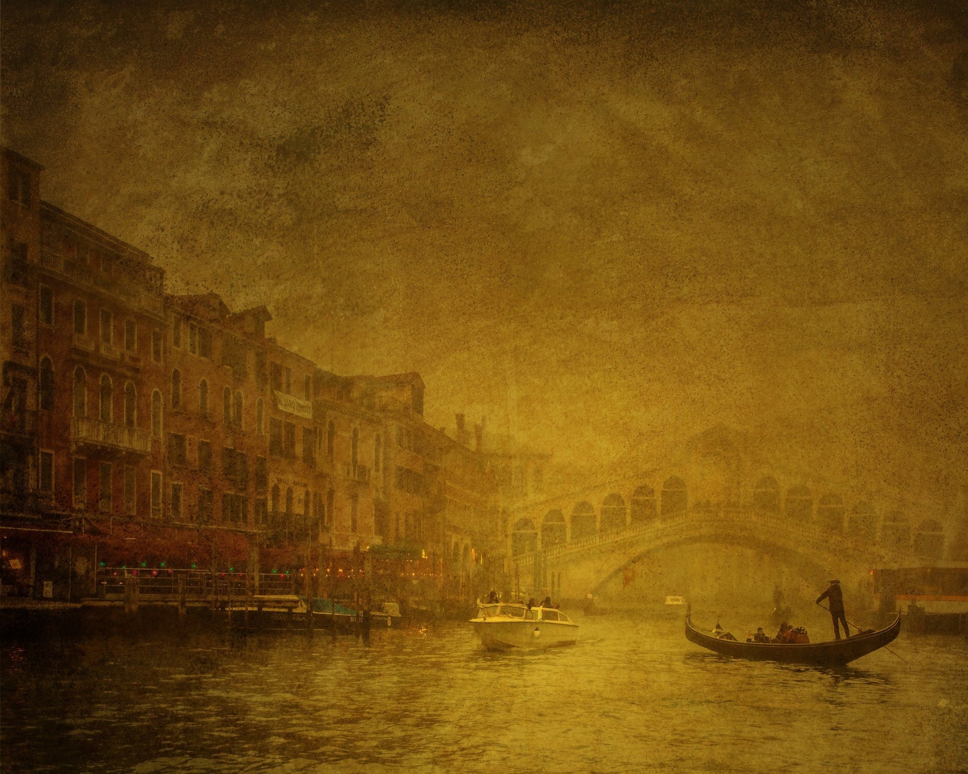Rialto Bridge In The Mist