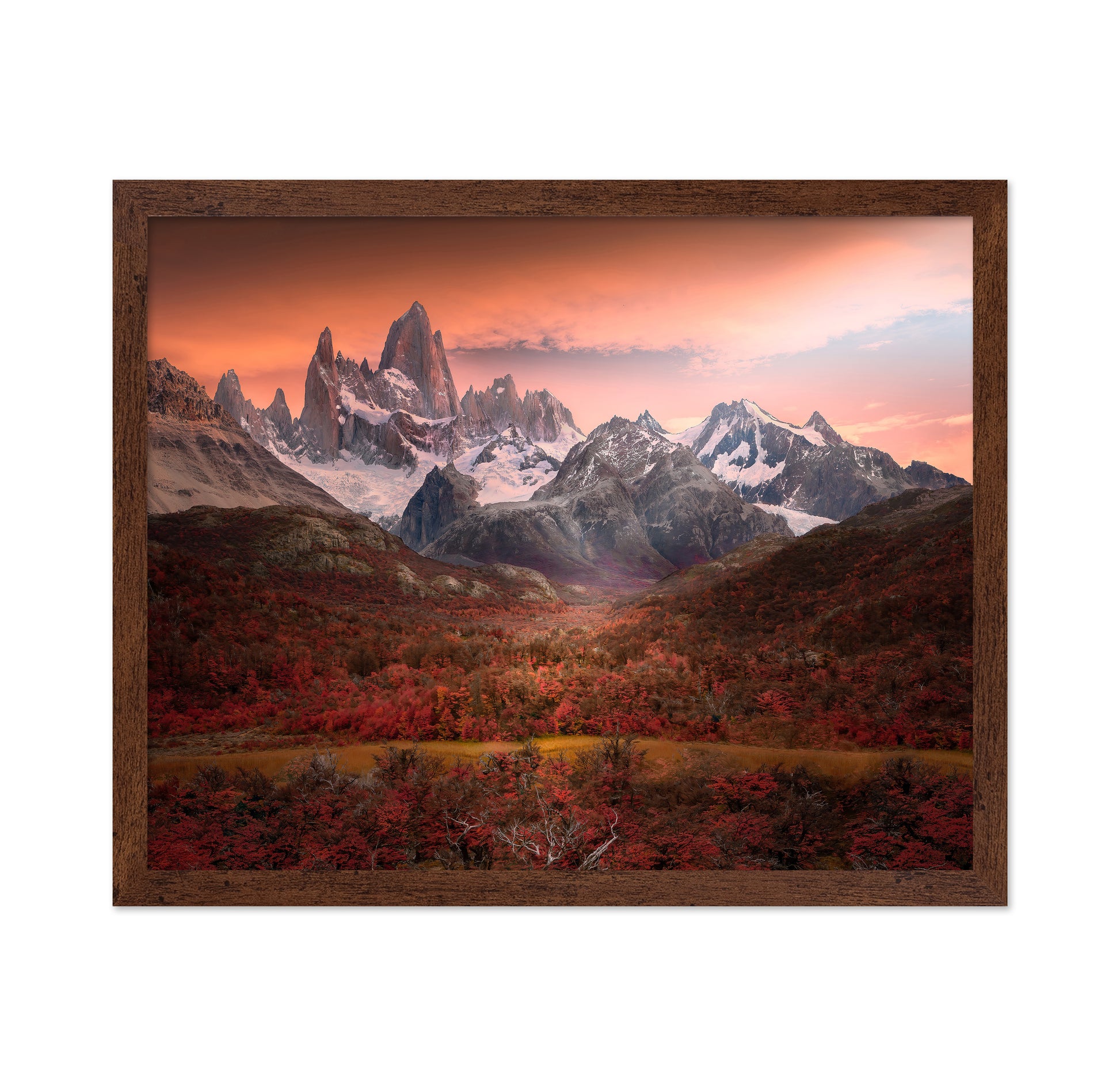 Fitz Roy Mountain In Autumn