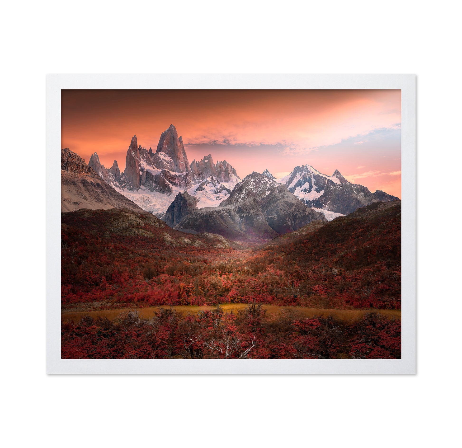 Fitz Roy Mountain In Autumn