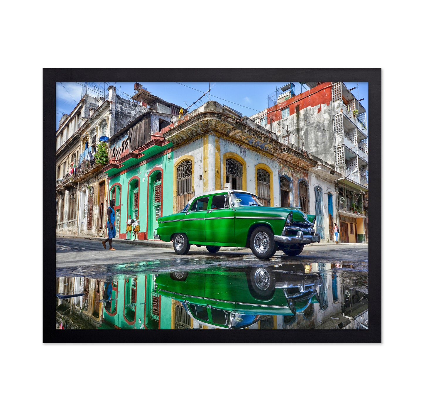 Under A Worned Green Car