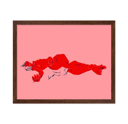 A Girl Asleep Pink