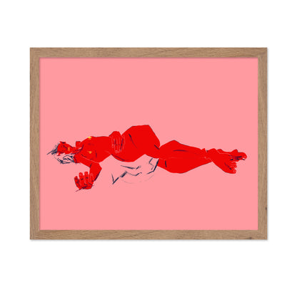 A Girl Asleep Pink