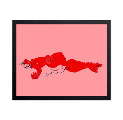 A Girl Asleep Pink