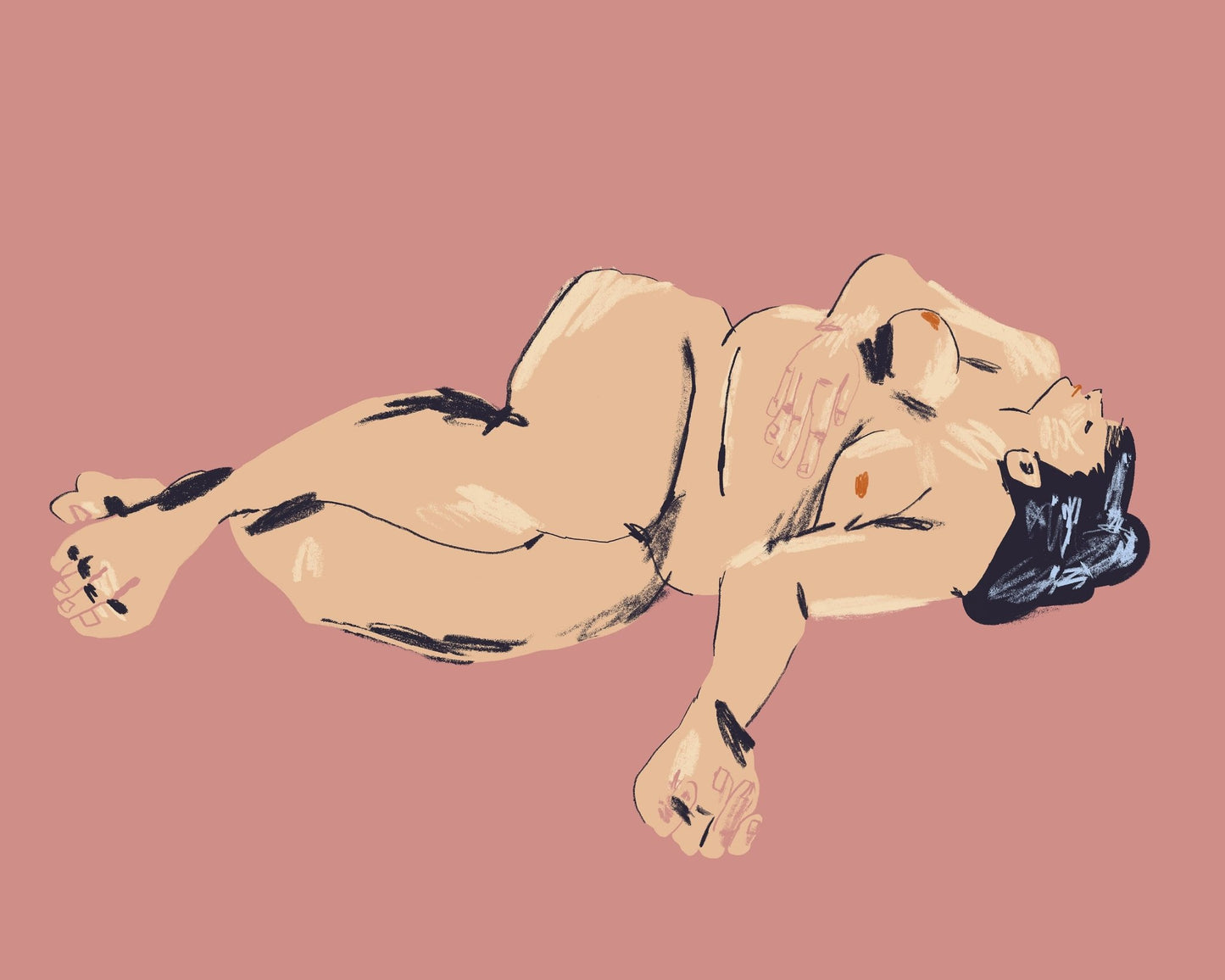 A Girl Lying