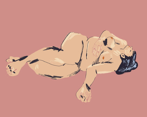 A Girl Lying