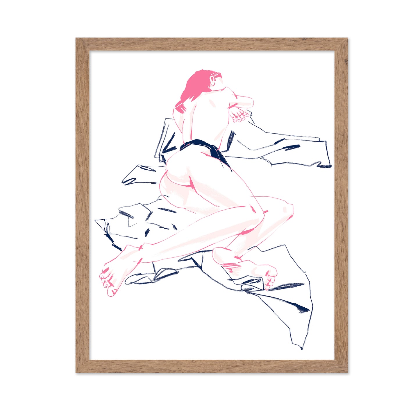 A Girl Sleeping Back View