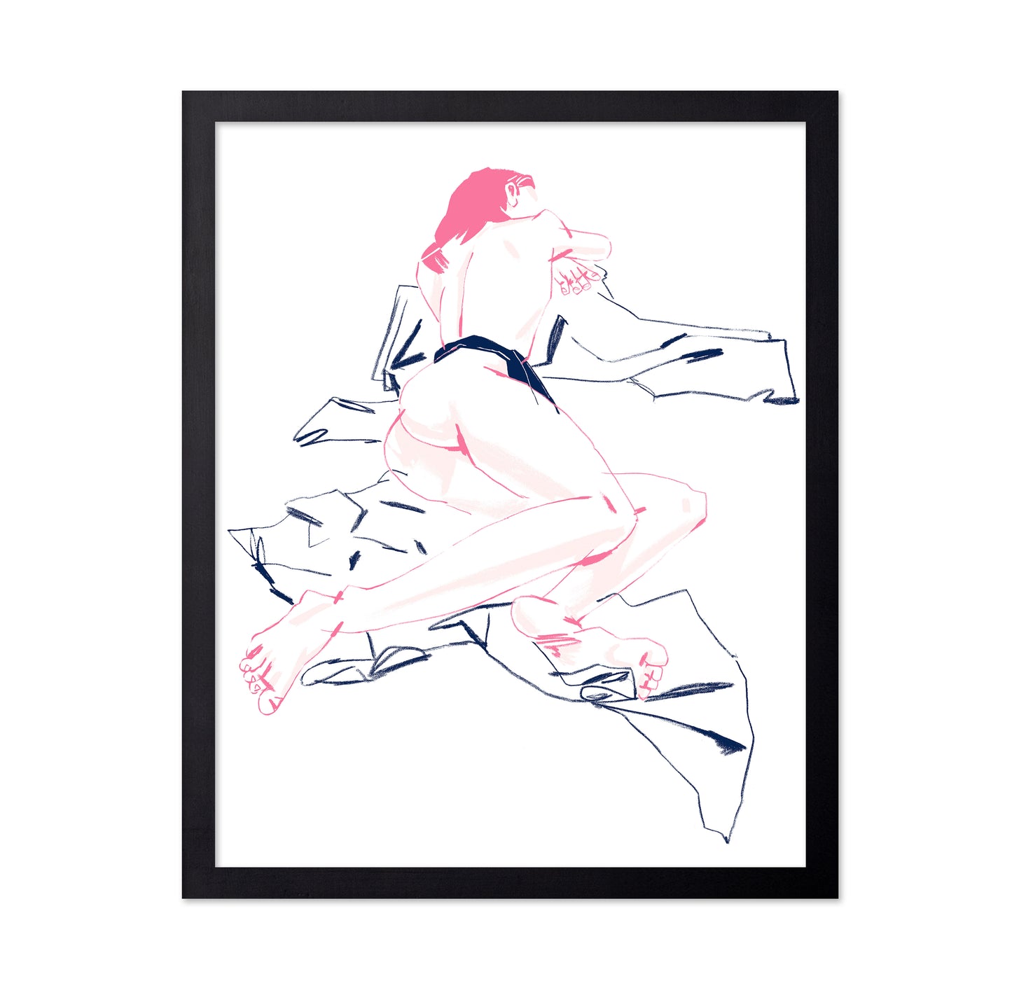 A Girl Sleeping Back View