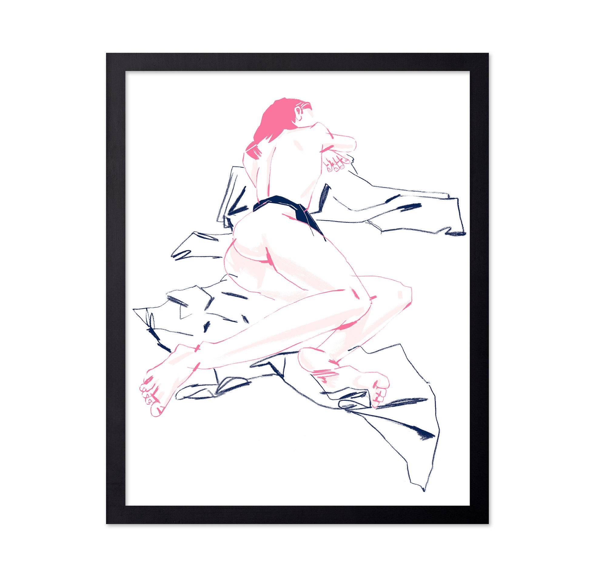 A Girl Sleeping Back View