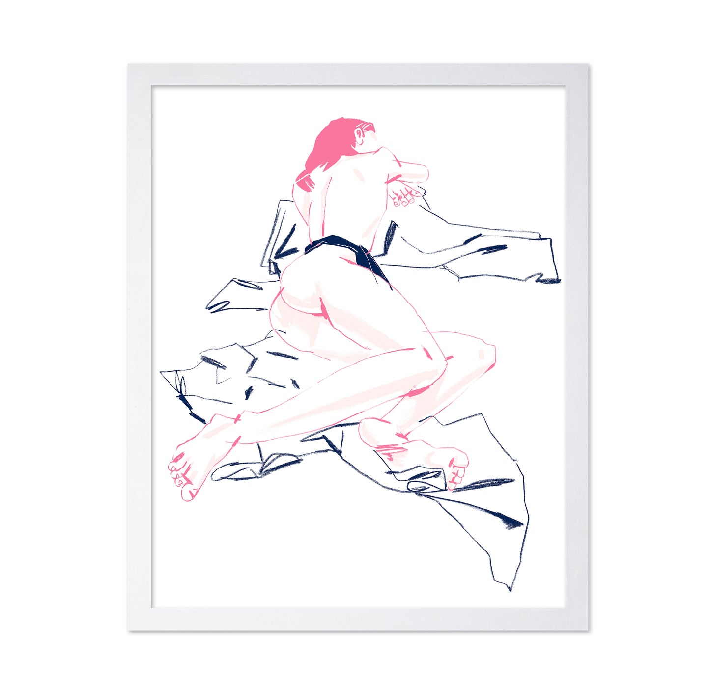 A Girl Sleeping Back View