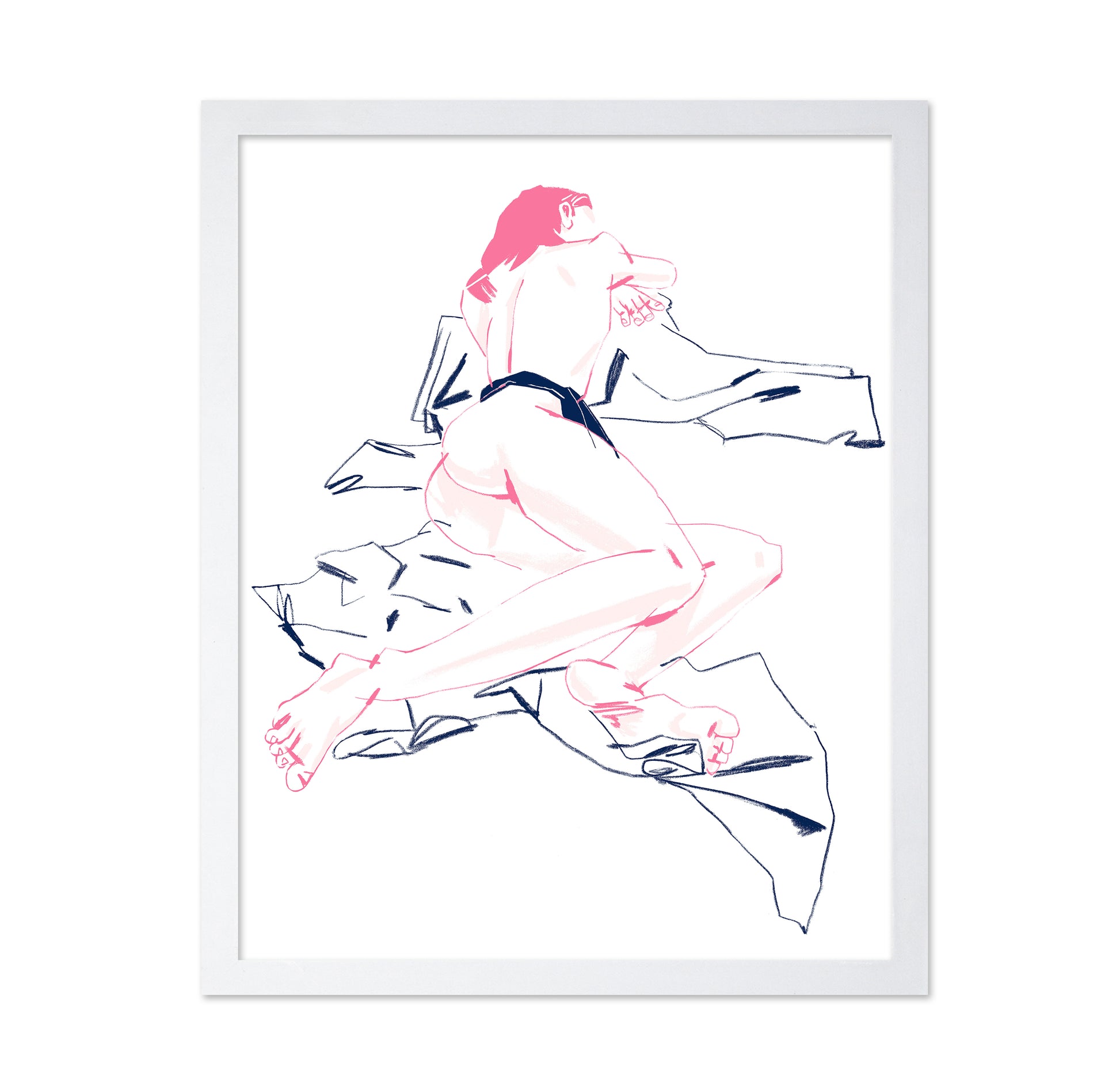 A Girl Sleeping Back View