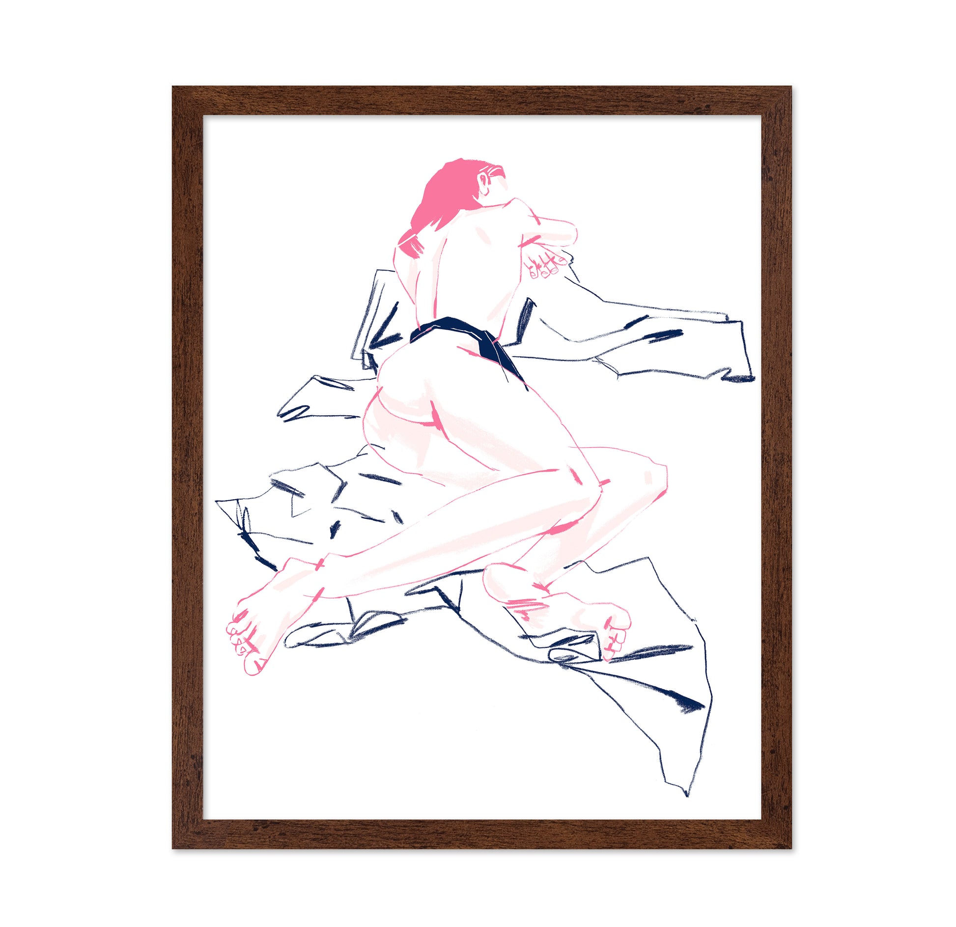 A Girl Sleeping Back View