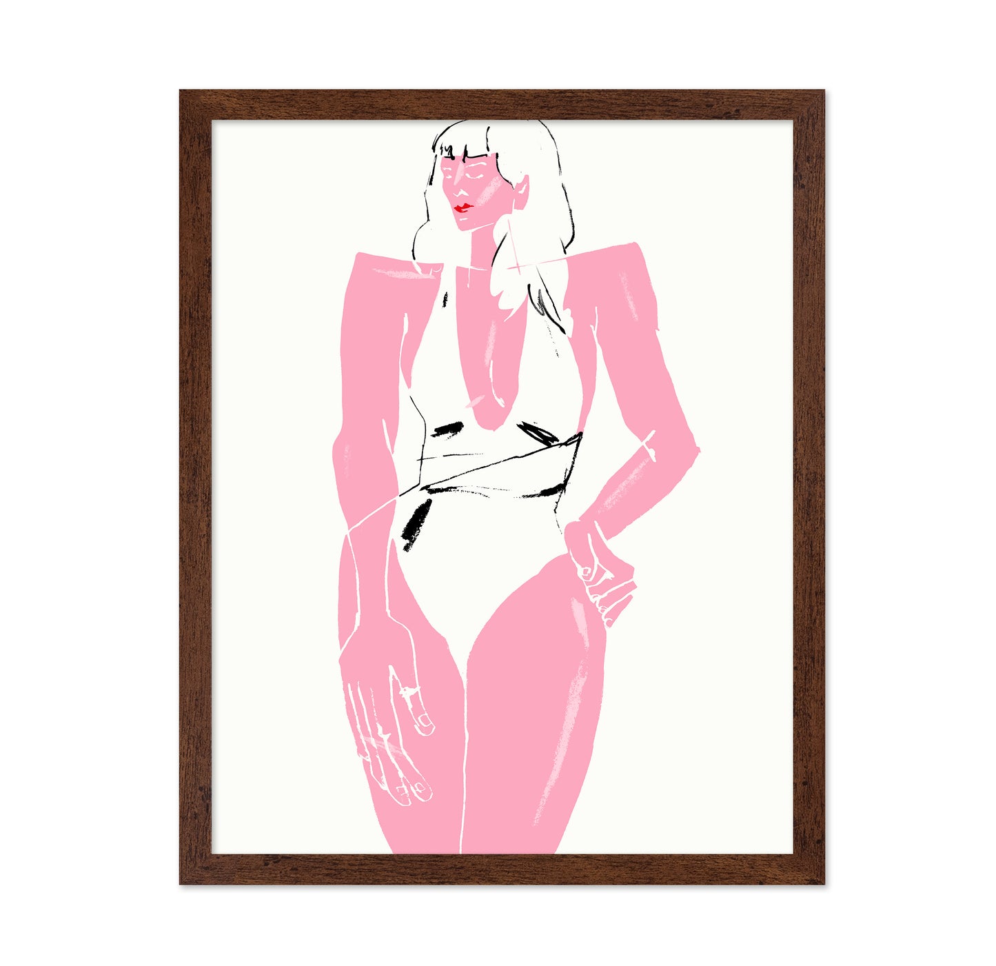 Girl In Bathing Suit White