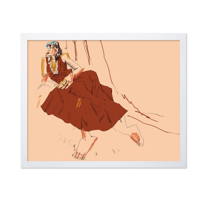 Girl Lying On A Sofa