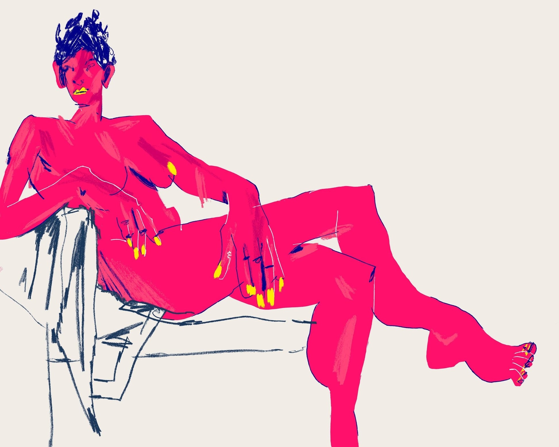 Girl On A Divan