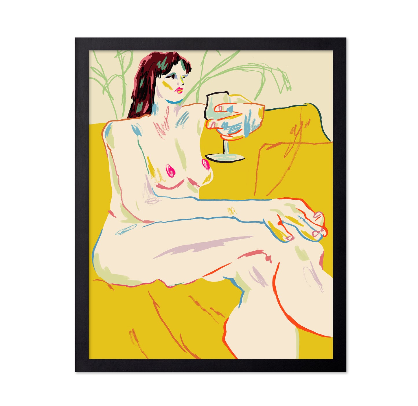 Girl With A Wineglass