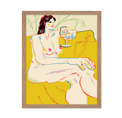 Girl With A Wineglass