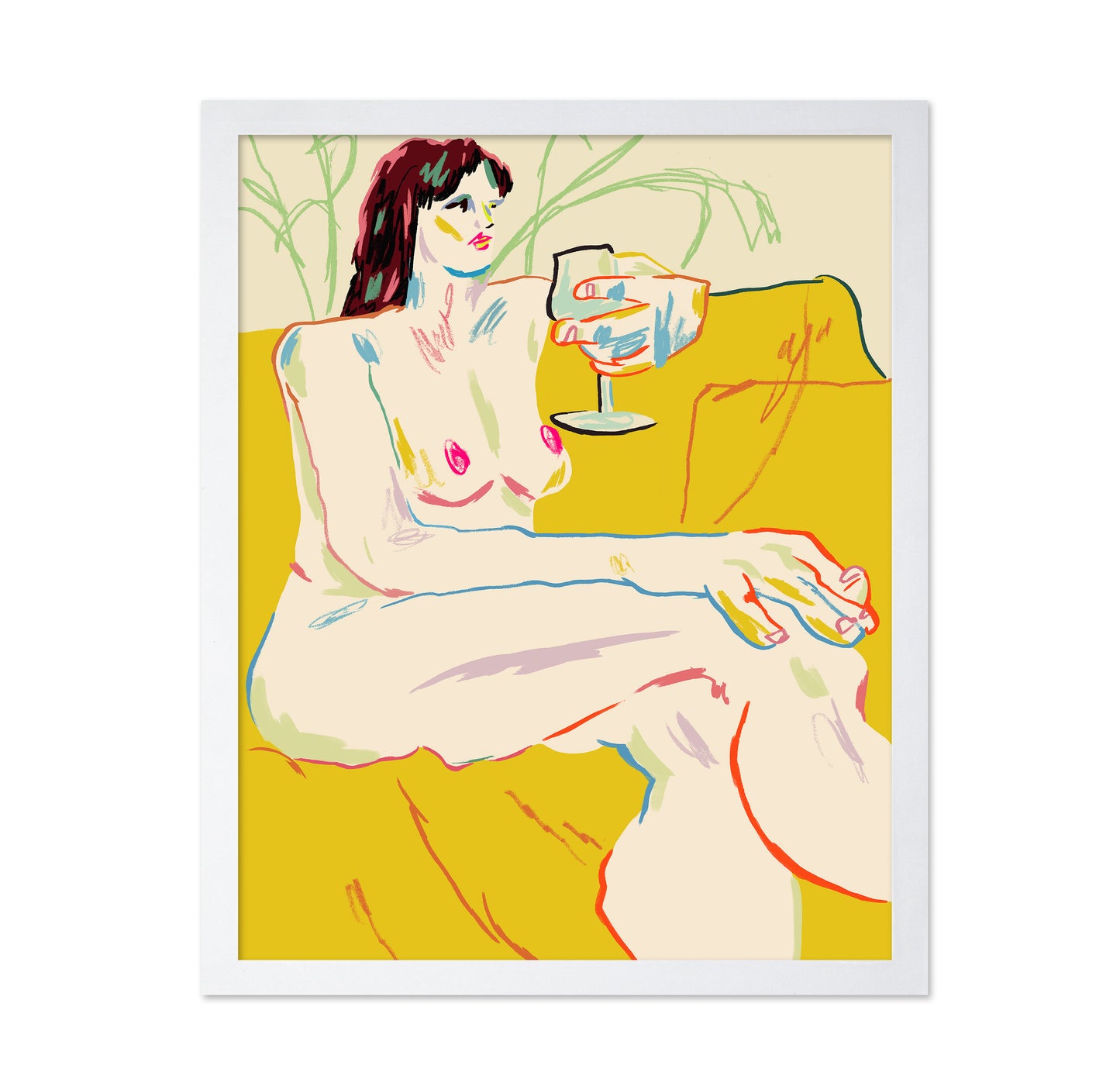 Girl With A Wineglass