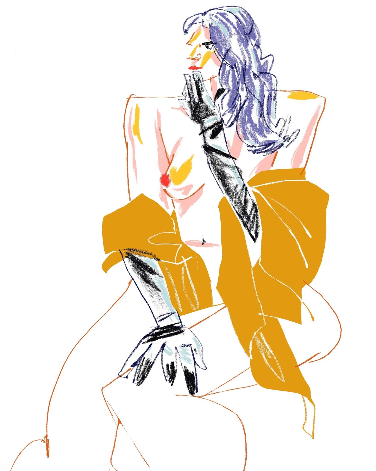 Girl With Gloves