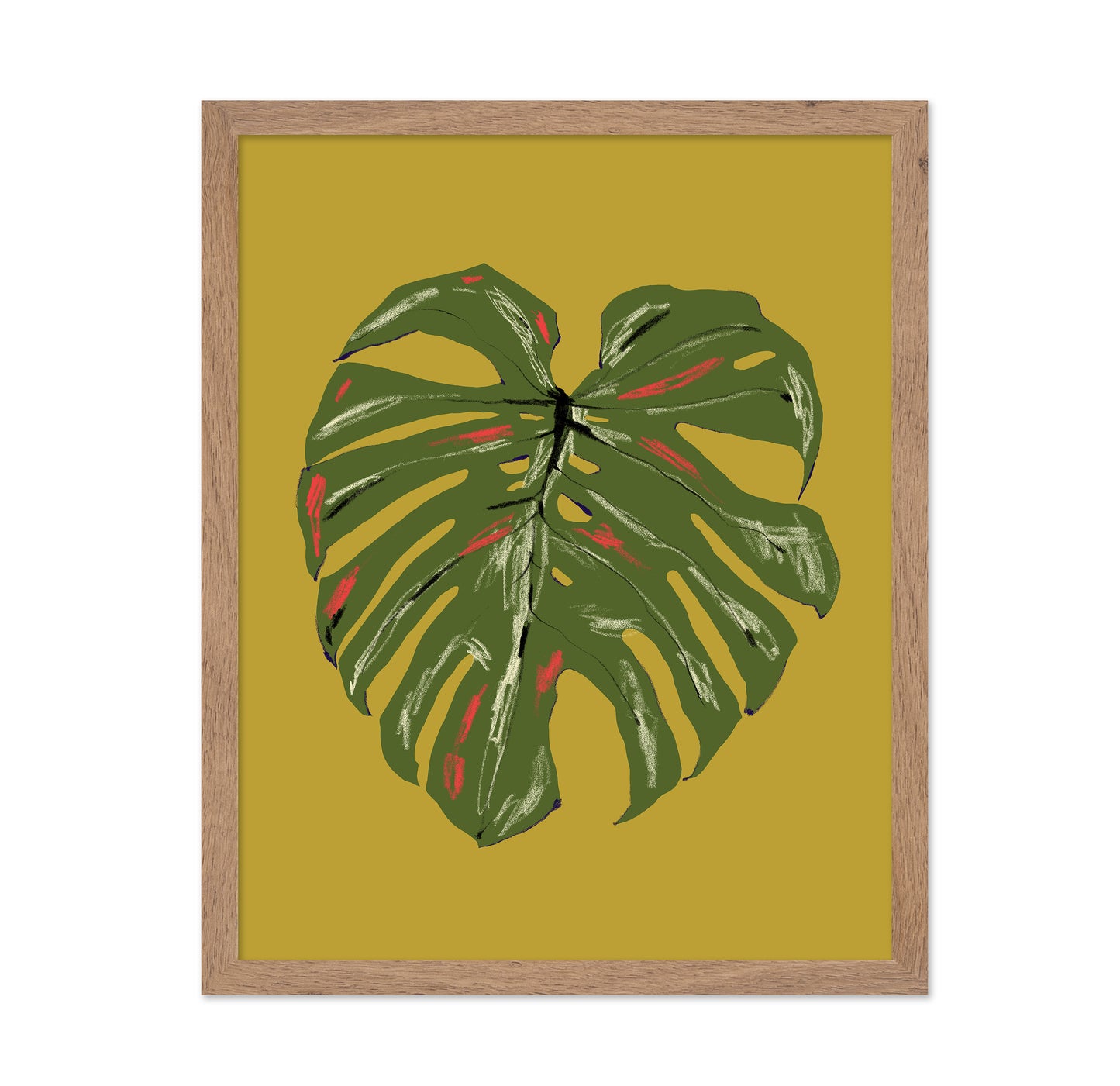 Monstera Leaf Green