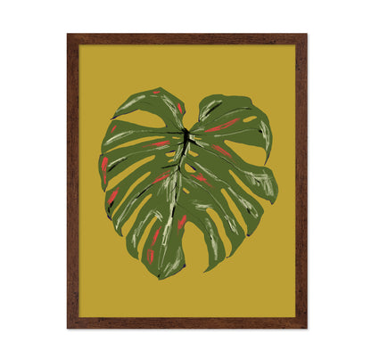Monstera Leaf Green