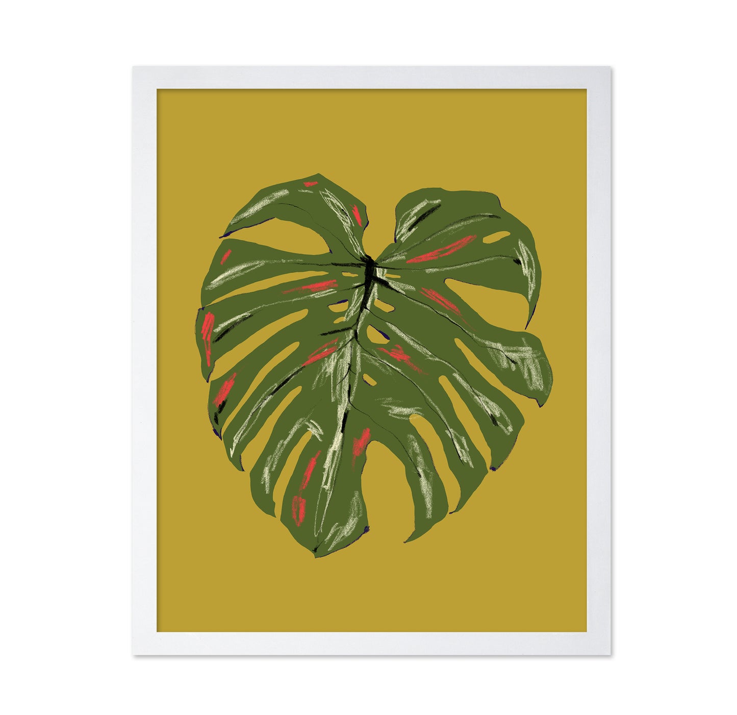 Monstera Leaf Green