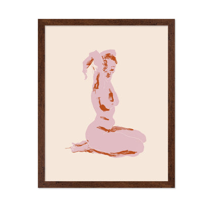 Nude Arms Folded Over Her Head
