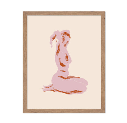 Nude Arms Folded Over Her Head